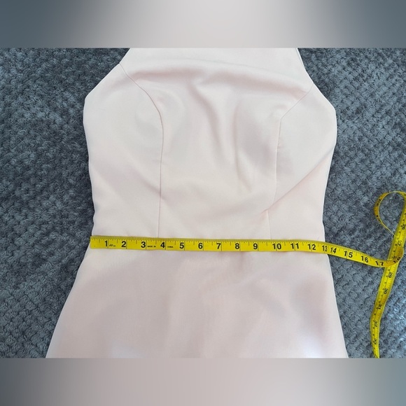 Hayley Paige Occasions Chiffon Light Pastel Pink Evening Prom Dress, Size 4 - Picture 6 of 7